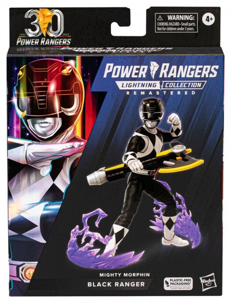 Power Rangers Lightning Collection Remastered Actionfigur Mighty Morphin Black Ranger 15 cm