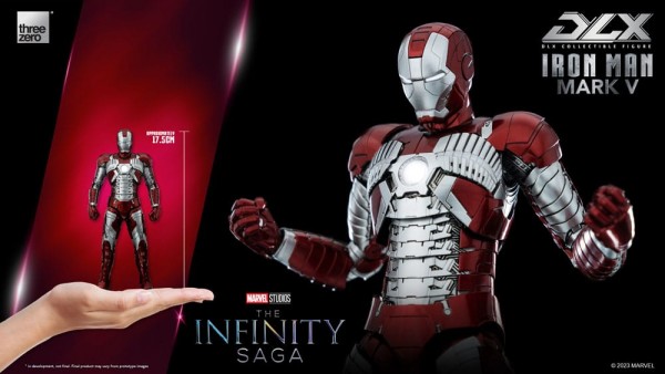  Infinity Saga DLX Action Figure 1:12 Iron Man Mark 5 17 cm