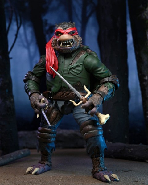 Universal Monsters x Teenage Mutant Ninja Turtles Actionfigur Ultimate Raphael as The Wolfman 18 cm