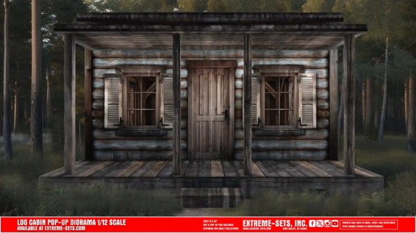 Extreme Sets Log Cabin Pop-Up Diorama 1/12