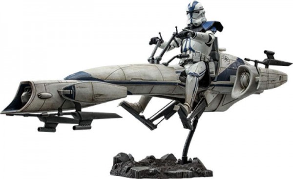Star Wars Clone Wars Television Masterpiece Action Figure Set 1/6 Commander Appo &amp; BARC Speeder