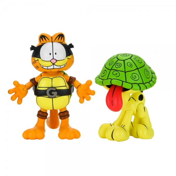 TMNT (Archie Comics) x Garfield Action Figure 2-Pack Ultimate Garfello &amp; Odie 10 cm