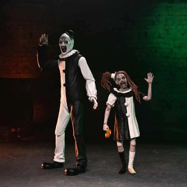 Terrifier 2 Art The Clown & Little Pale Girl Ultimate Actionfiguren 2er-Pack