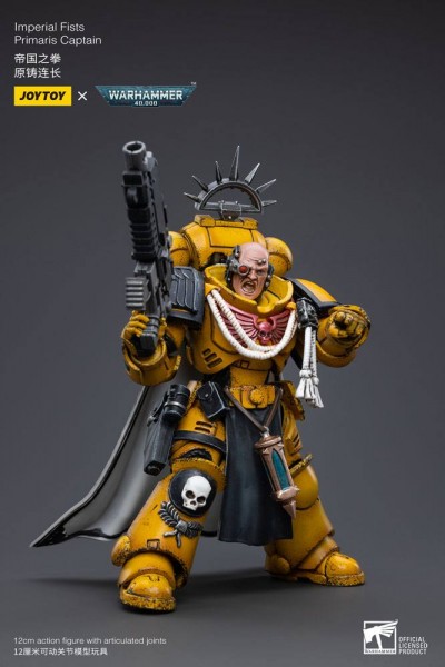 Warhammer 40k Action Figure 1/18 Imperial Fists Primaris Captain Alros Lysigal 