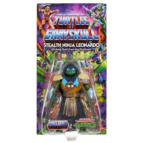 MOTU Origins Turtles of Grayskull Wave 4 Stealth Ninja Leonardo Actionfigur - US Version