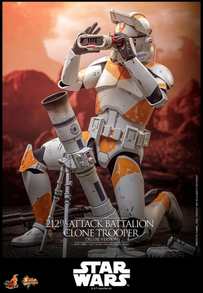 Star Wars: The Clone Wars Action Figure 1/6 212th Attack Battalion Clone Trooper Deluxe Version 30 cm