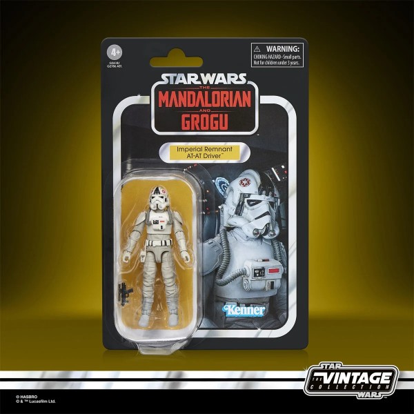 Star Wars The Vintage Collection The Mandalorian & Grogu Imperial Remnant AT-AT Driver 3 3/4-Inch Action Figure