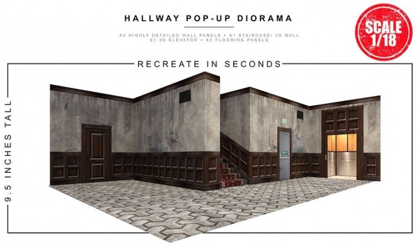 Extreme Sets Pop-Up Diorama Hallway Set 1/18