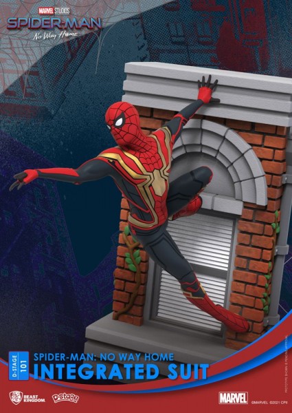 Spider-Man No Way Home D-Stage Diorama Statue Spider-Man Integrated Suit