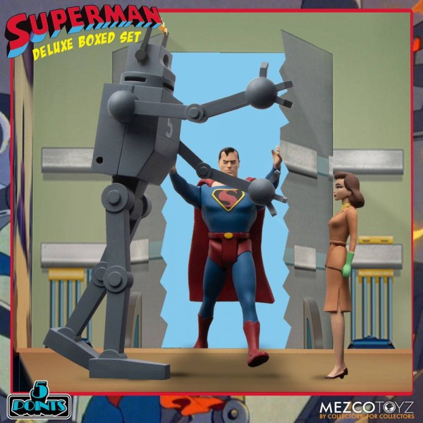 Superman The Mechanical Monsters (1941) '5 Points' Action Figures Deluxe Box Set
