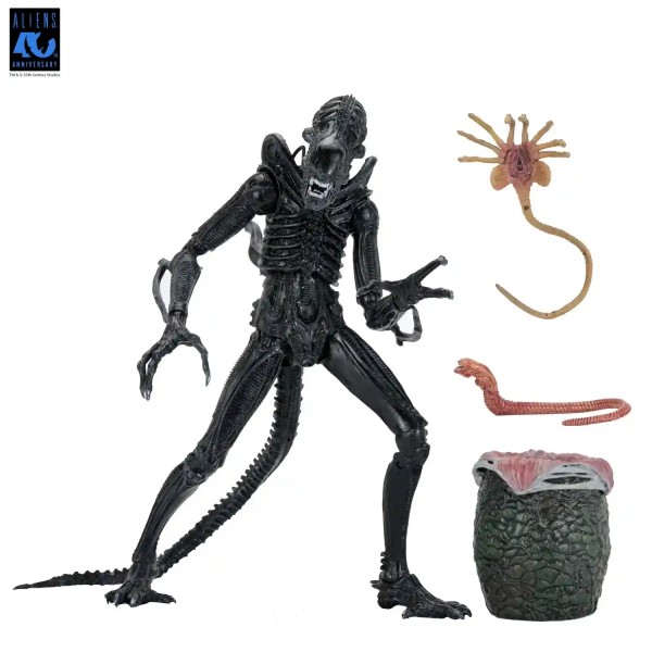 Aliens 40th Anniversary Warrior Xenomorph Black Ultimate Actionfigur