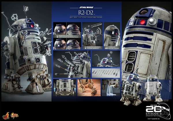 Star Wars Movie Masterpiece Action Figure 1/6 R2-D2 (Ep II)