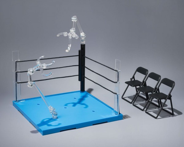 Tamashii Stage Action Figure Accessory Act Ring Corner &amp; Folding Chair Set Neutral Ver.