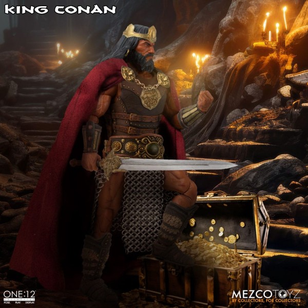 Conan der Barbar Actionfigur 1:12 King Conan 17 cm