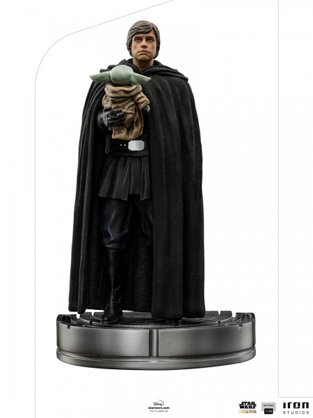 Star Wars The Mandalorian Art Scale Statue 1/10 Luke Skywalker &amp; Grogu