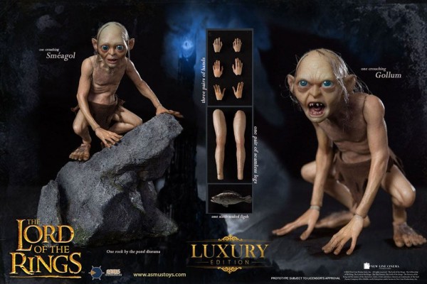 Lord of the Rings Action Figures 1/6 Gollum &amp; Sméagol (Luxury 2-Pack)