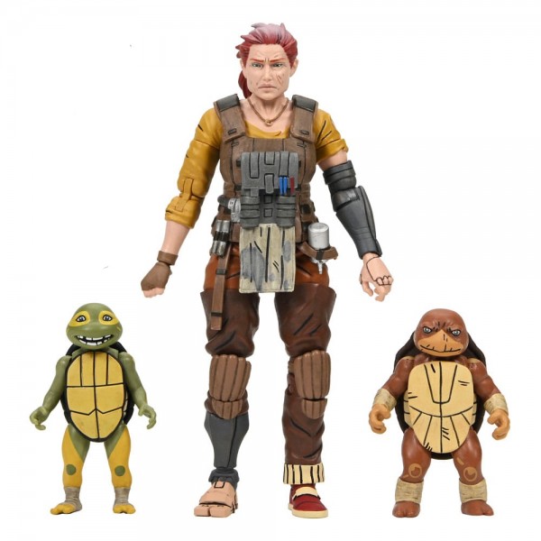 TMNT (The Last Ronin The Lost Years) Actionfigur Grammy April with Baby Yi &amp; Moja 18 cm