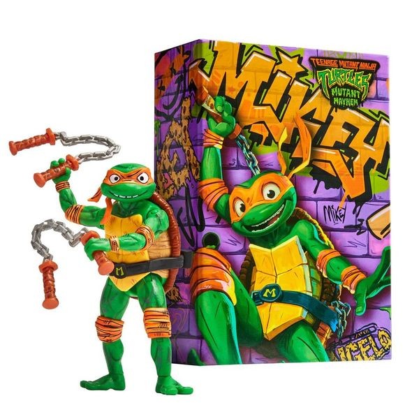 TMNT: Mutant Mayhem - Michelangelo Comic Con Turtles 17 cm Actionfigur