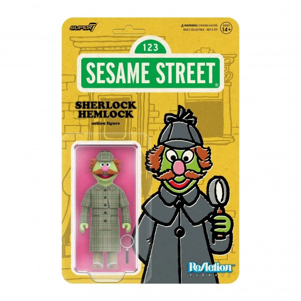 Sesamstraße ReAction Actionfigur Wave 03 - Sherlock Hemlock