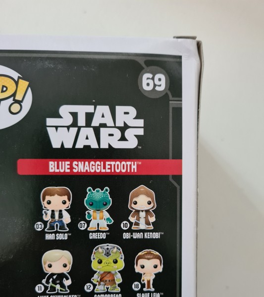 B-Ware Funko POP! Blue Snaggletooth Smuggler’s Bounty Exclusive #69 - beschädigte Verpackung