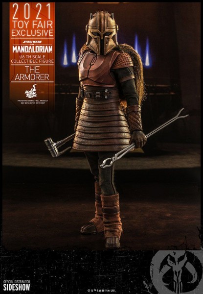 Star Wars The Mandalorian Actionfigur 1/6 The Armorer 2021 Toy Fair Exclusive 29 cm