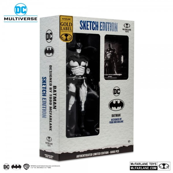 DC Multiverse Actionfigur Batman by Todd McFarlane Sketch Edition (Gold Label) 18 cm