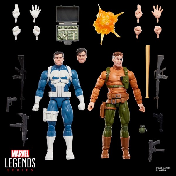 The Punisher Marvel Legends Gamerverse Actionfiguren 2er-Pack Punisher & Nick Fury 15 cm
