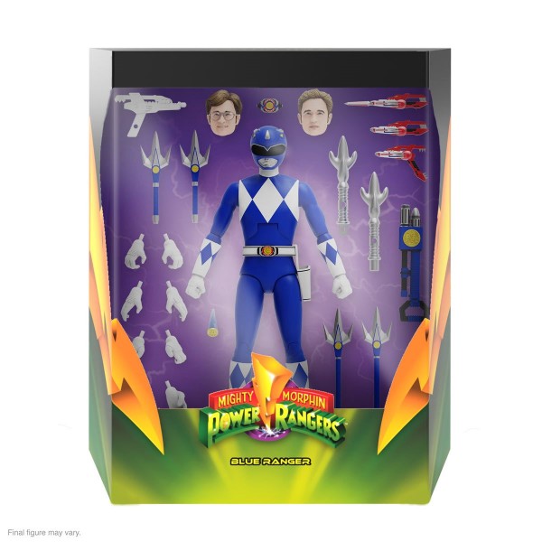 Power Rangers Ultimates Action Figure Mighty Morphin Blue Ranger