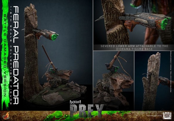 Prey Actionfigur 1/6 Feral Predator (Battle Damaged Version) 37 cm