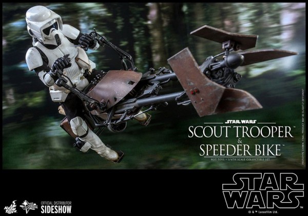 Star Wars Movie Masterpiece Actionfiguren-Set 1/6 Scout Trooper & Speeder Bike (Episode VI)