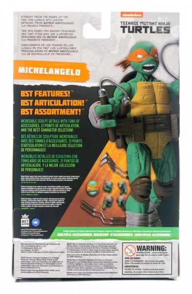 Teenage Mutant Ninja Turtles BST AXN Action Figure Michelangelo (IDW Comics) 13 cm