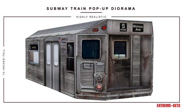 Extreme Sets Subway Train Pop-Up Diorama 1/12