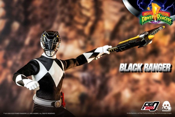 Mighty Morphin Power Rangers FigZero Action Figure 1/6 Black Ranger