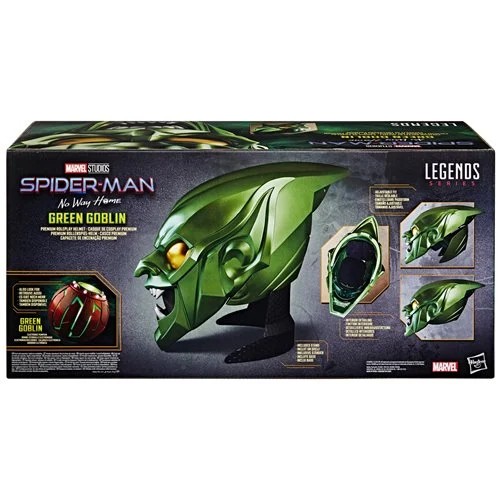 Spider-Man No Way Home Marvel Legends Series Green Goblin Electronic Helmet Prop Replica