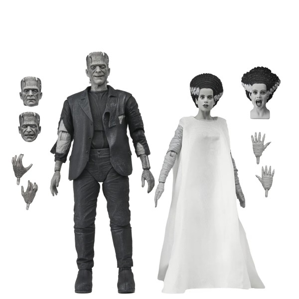 Universal Monsters Bride Of Frankenstein 90th Monster & His Mate B&W 2pack