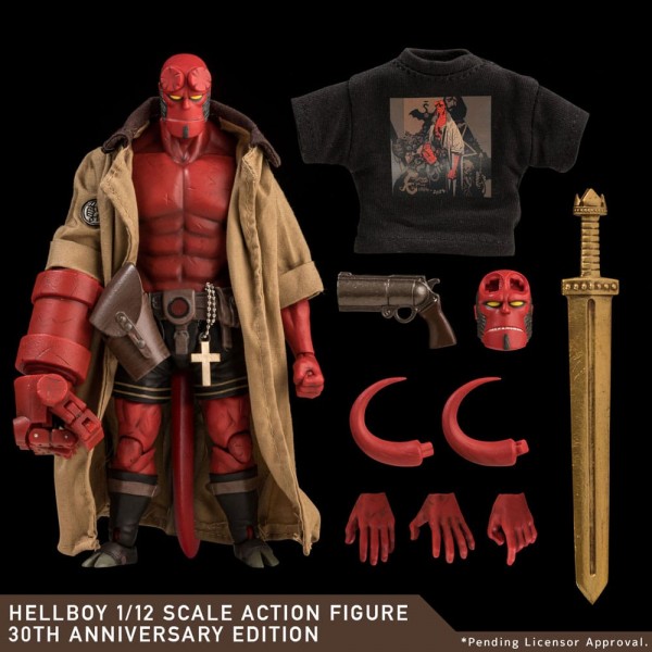 Hellboy Action Figure 1/12 Hellboy 30th Anniversary Edition 19 cm