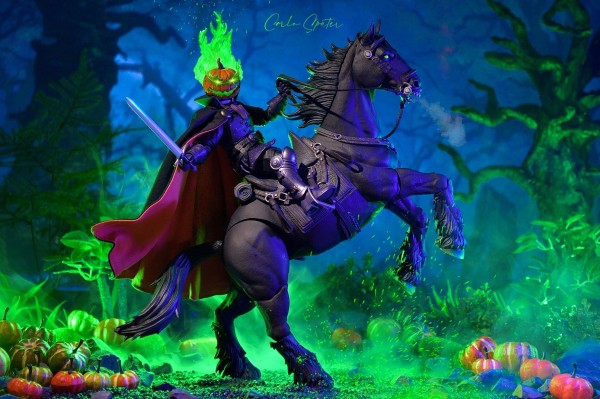 Figura Obscura Actionfigur Headless Horseman, Spectral Green