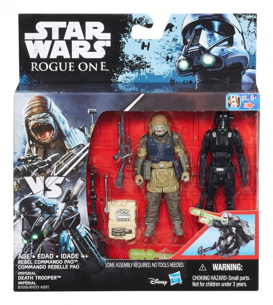 Star Wars Rogue One Actionfiguren 10 cm 2-Pack Baze Malbus vs Imperial Stormtrooper