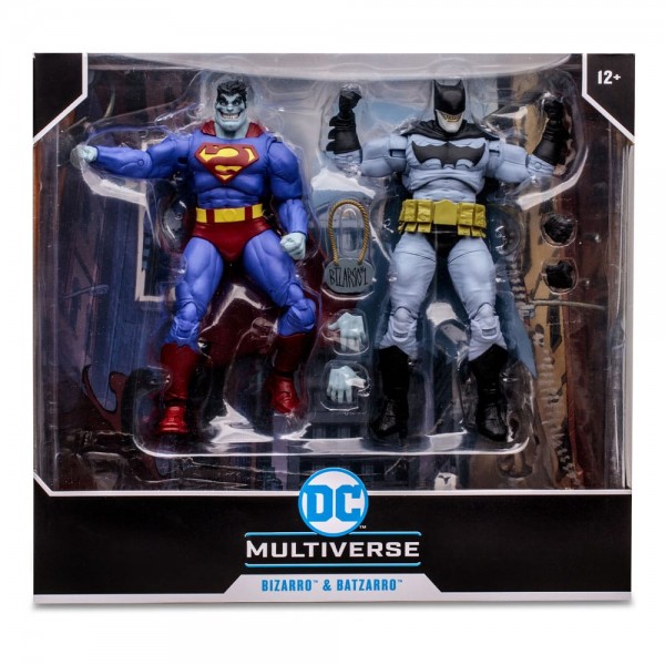 DC Multiverse Actionfiguren 2er-Pack Bizarro & Batzarro 18 cm