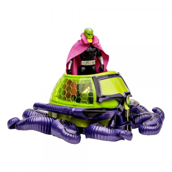 DC Direct Super Powers Actionfigur und Fahrzeug Brainiac with Skull Ship (Gold Label) 12 cm