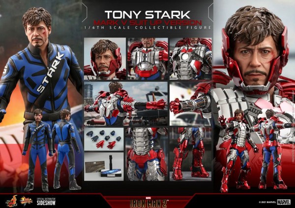 Iron Man 2 Movie Masterpiece Action Figure 1/6 Tony Stark (Mark V Suit Up Version)
