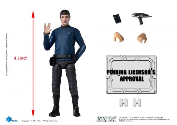 Star Trek Exquisite Mini Action Figure 1:18 Star Trek 2009 Spock 10 cm
