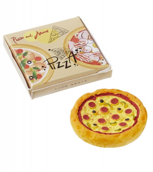 Salami pizza with cardboard - 3.3 cm - 2 pieces