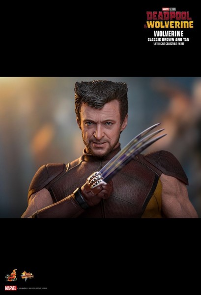 Deadpool & Wolverine Movie Masterpiece Actionfigure 1/6 Wolverine (Classic Brown and Tan) Hot Toys Exclusive 31 cm