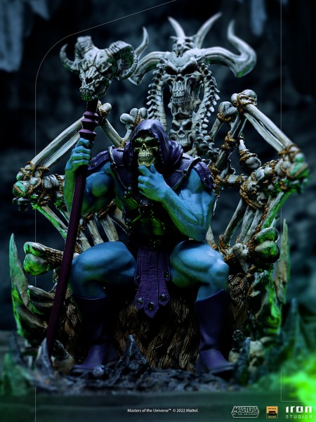 Masters of the Universe Art Scale Statue 1/10 Skeletor on Throne (Deluxe)