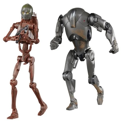 Star Wars The Black Series C-3PO (B1 Battle Droid Body) &amp; Super Battle Droid 6-Inch Action Figures