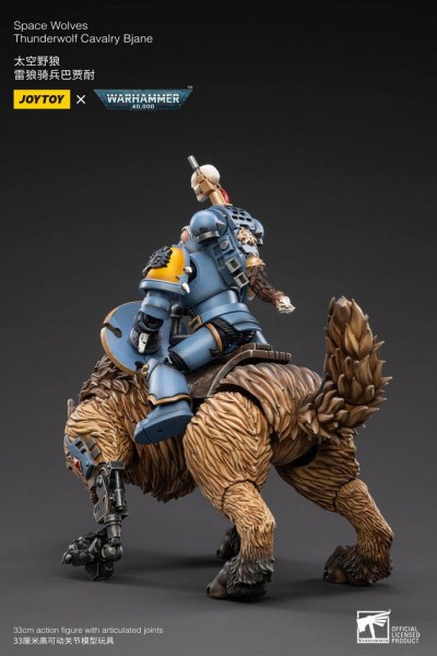 Warhammer 40k Action Figure 1/18 Space Wolves Thunderwolf Cavalry Bjane