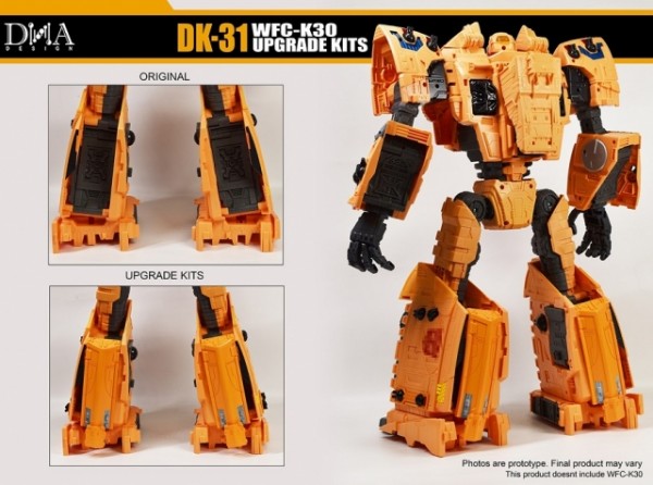 DNA Design DK-31 Upgrade Kit for Transformers WFC Kingdom WFC-K30 Titan Autobot Ark