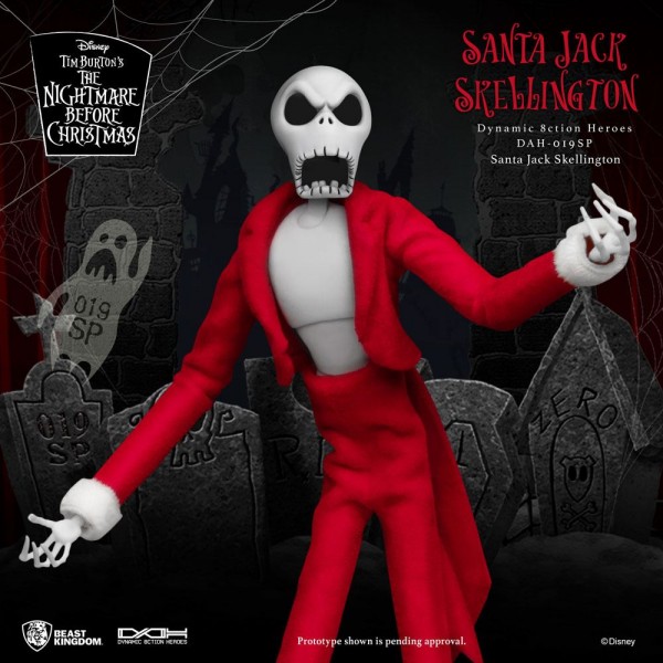 Nightmare before Christmas Dynamic 8ction Heroes Action Figure Santa Jack Skellington