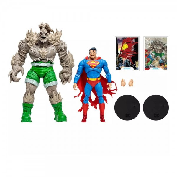 DC Multiverse Actionfiguren Superman vs Doomsday (Gold Label) 18 cm